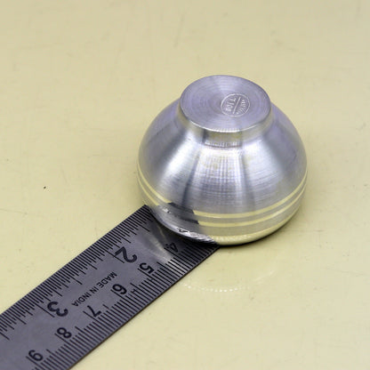 999 fine silver handmade small silver utensils bowl/tumbler silver vessel, silver article puja art accessories, healthy family gift sv259 - TRIBAL ORNAMENTS