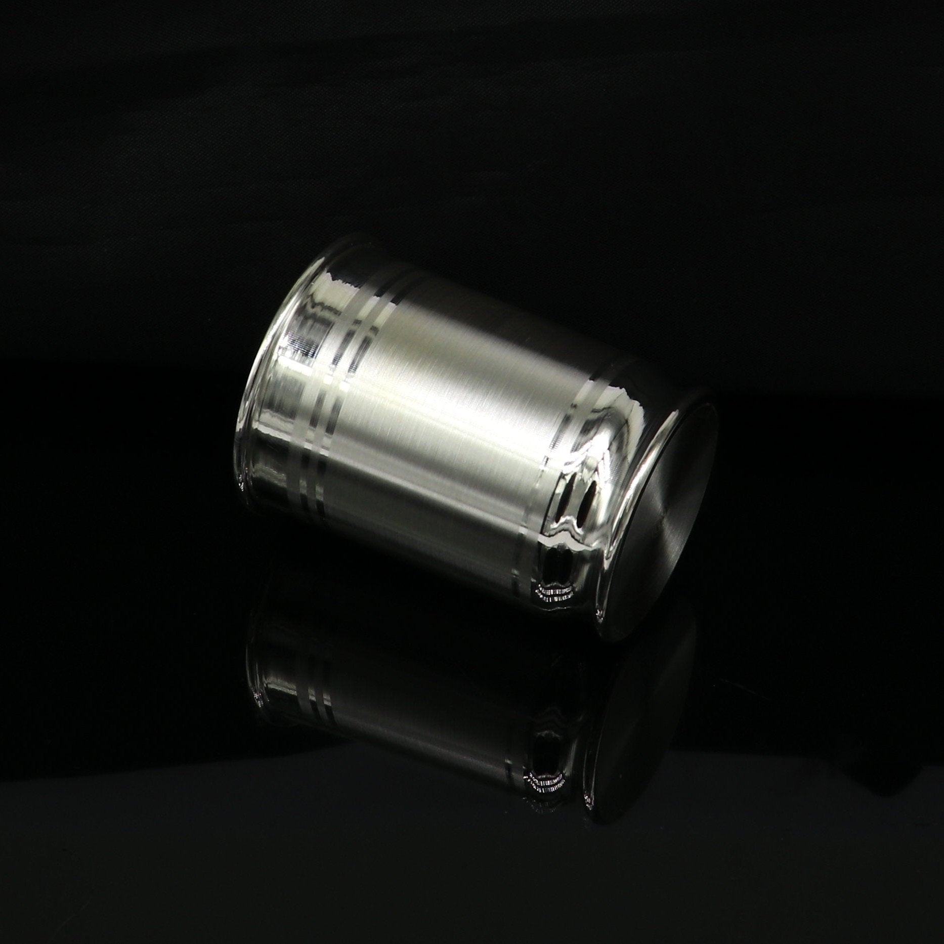 Handmade 999 fine silver water and milk glass tumbler, silver flask, and baby silver utensils by Tribal Ornaments.