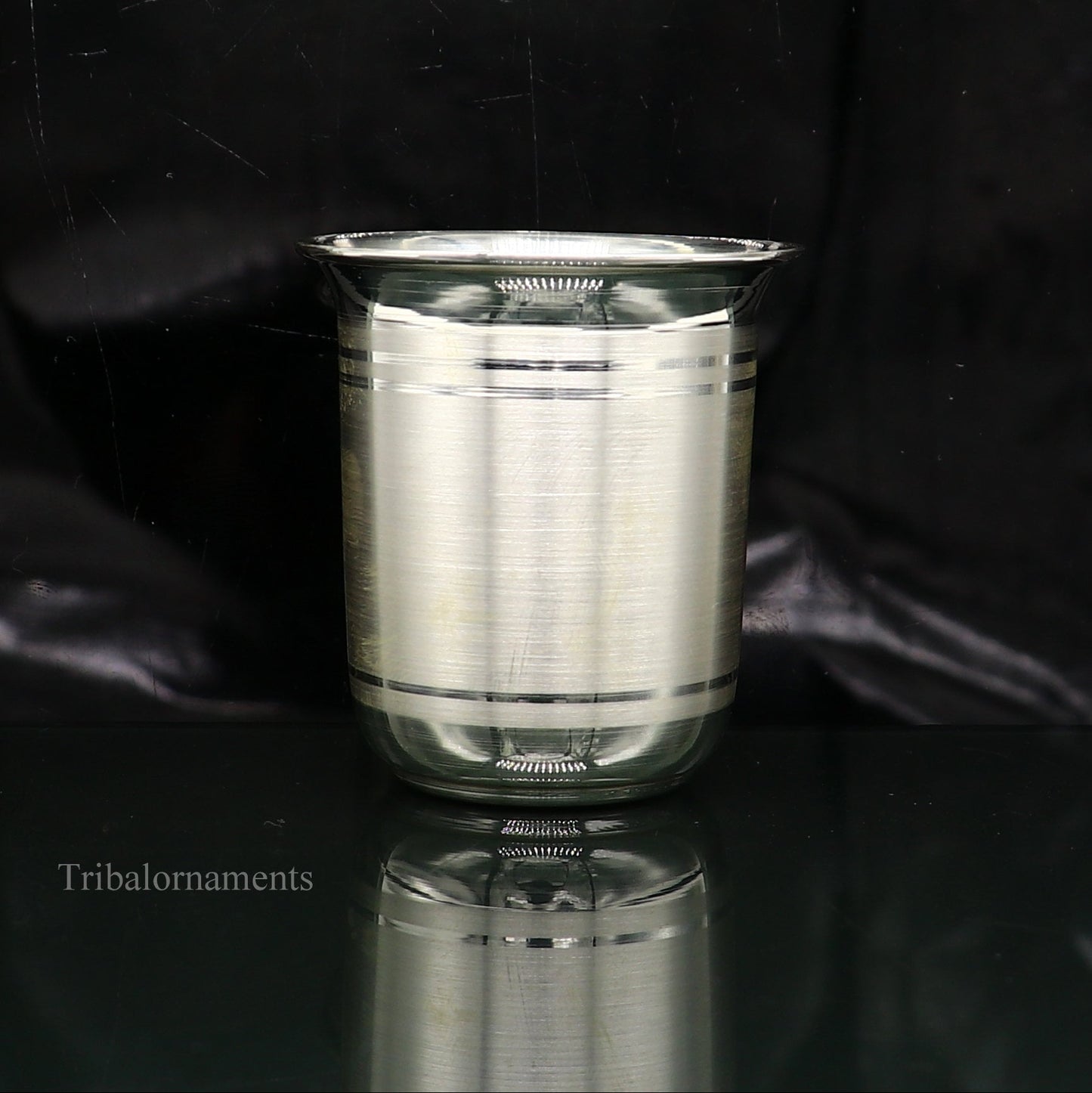 999 fine silver handmade vessel, water/milk Glass tumbler, silver flask, baby kids silver utensils stay healthy water milk cup sv229 - TRIBAL ORNAMENTS