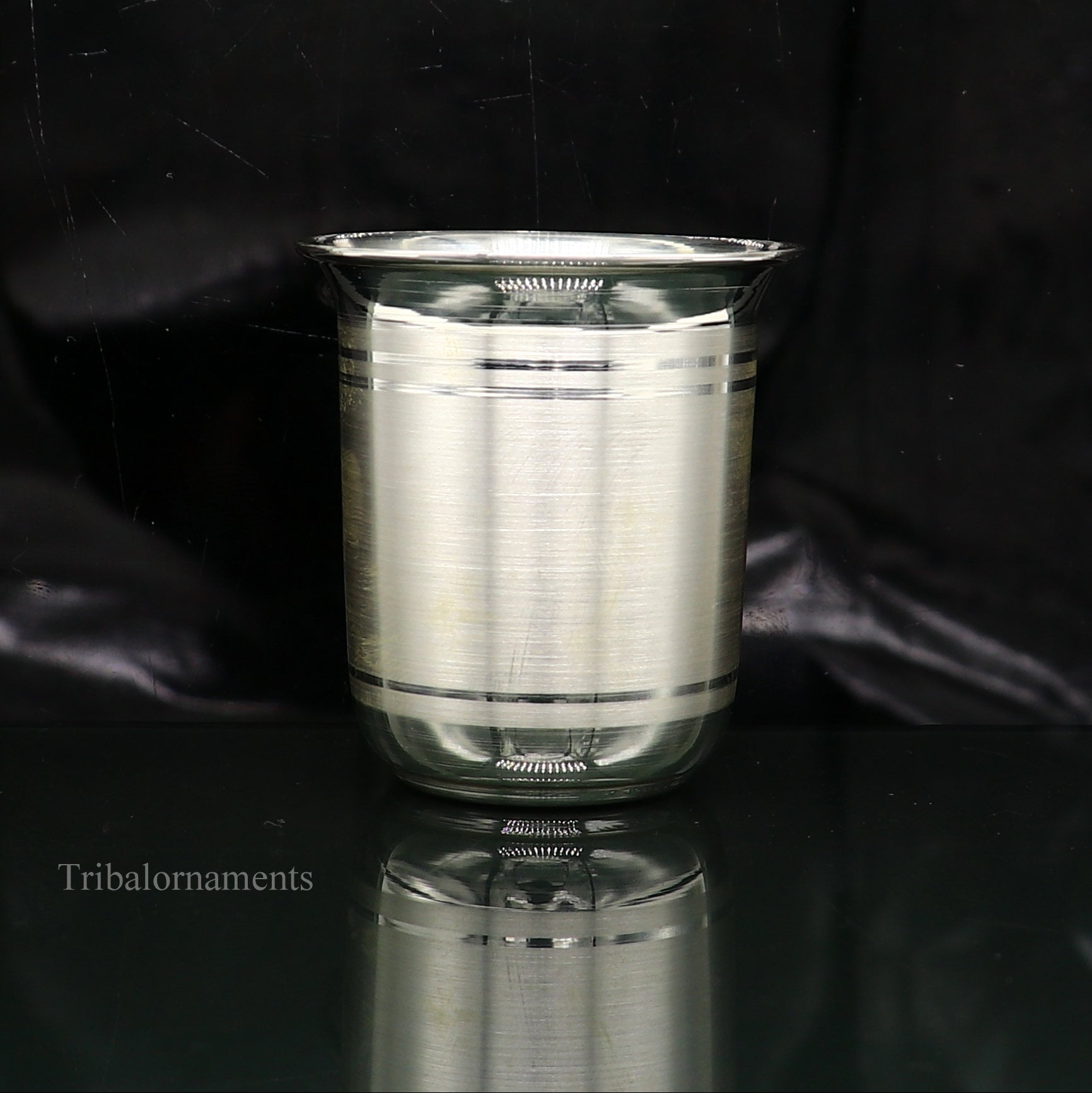 999 fine silver handmade vessel, water/milk Glass tumbler, silver flask, baby kids silver utensils stay healthy water milk cup sv229 - TRIBAL ORNAMENTS