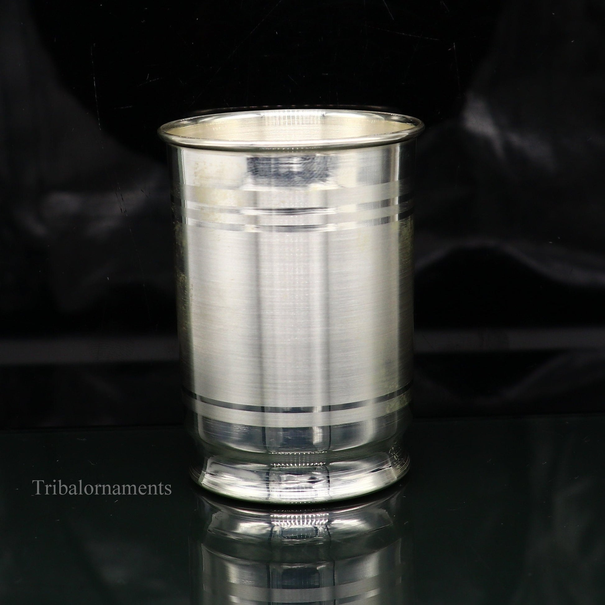 999 fine silver handmade vessels, water/milk Glass tumbler, silver flask, baby kids silver utensils stay healthy water milk glass sv227 - TRIBAL ORNAMENTS