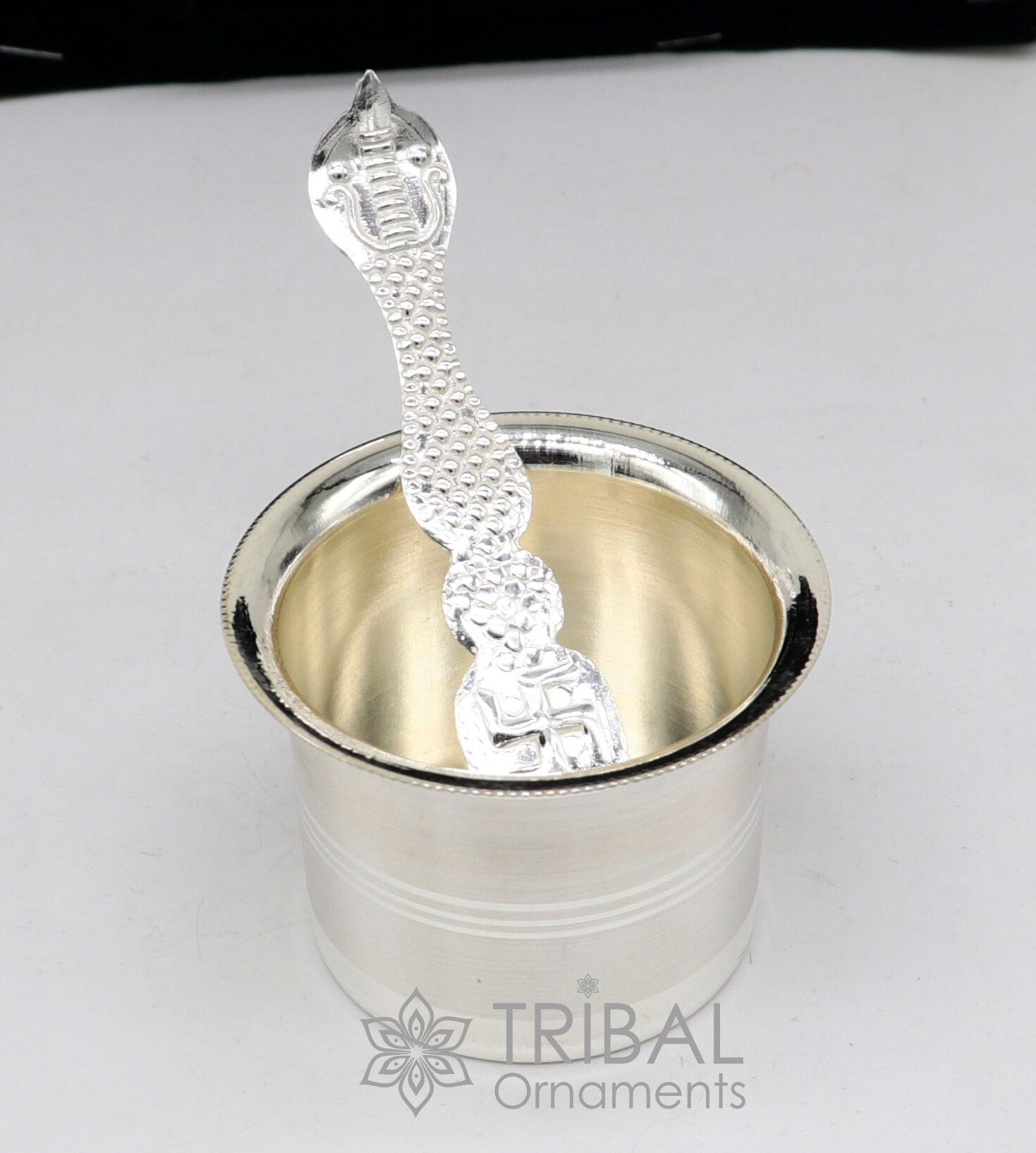 999  fine silver Panchmrit bowl or baby kids milk serving bowl, pure silver utensils, home and temple puja accessories india su1036 - TRIBAL ORNAMENTS