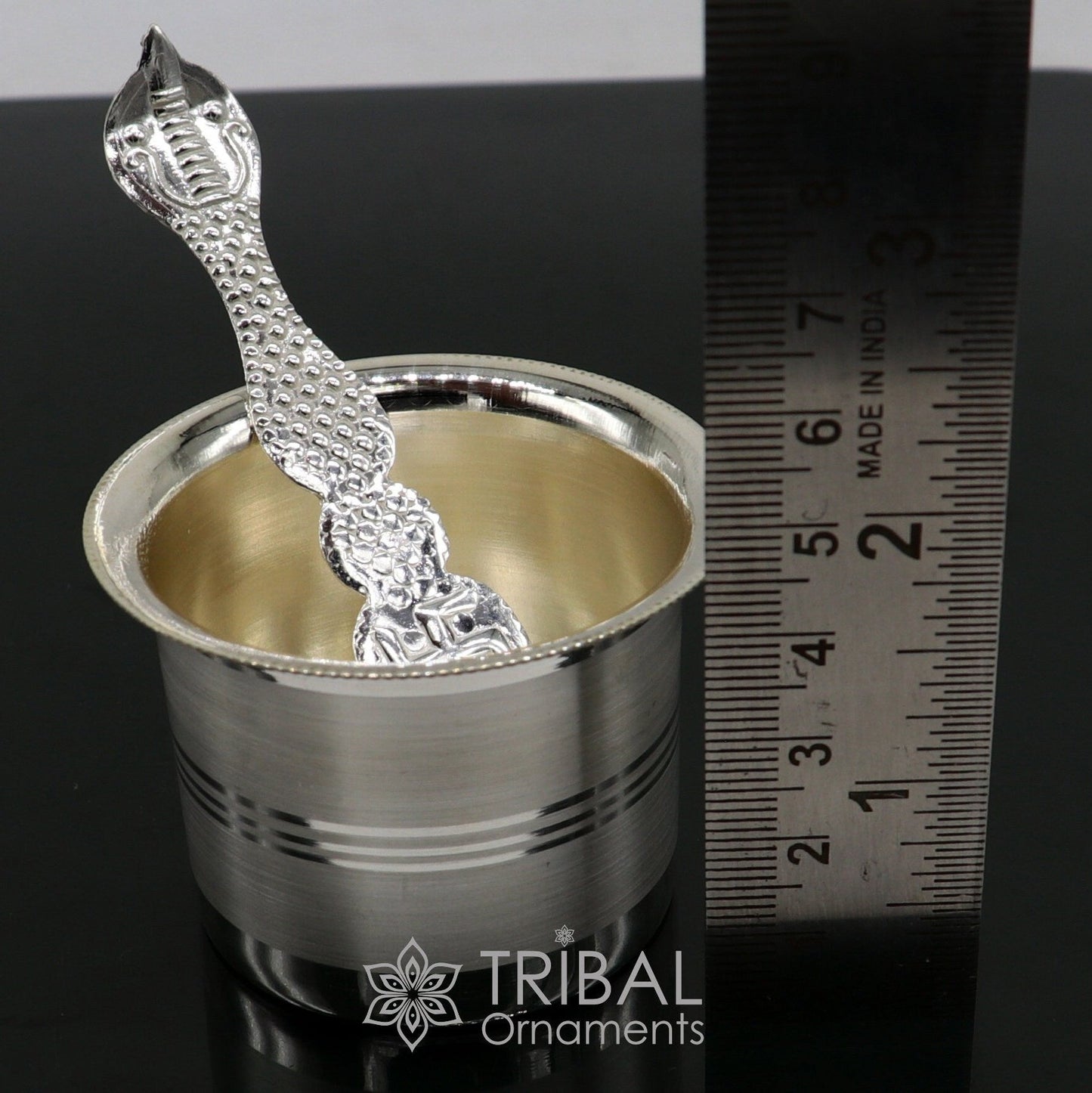 999  fine silver Panchmrit bowl or baby kids milk serving bowl, pure silver utensils, home and temple puja accessories india su1036 - TRIBAL ORNAMENTS