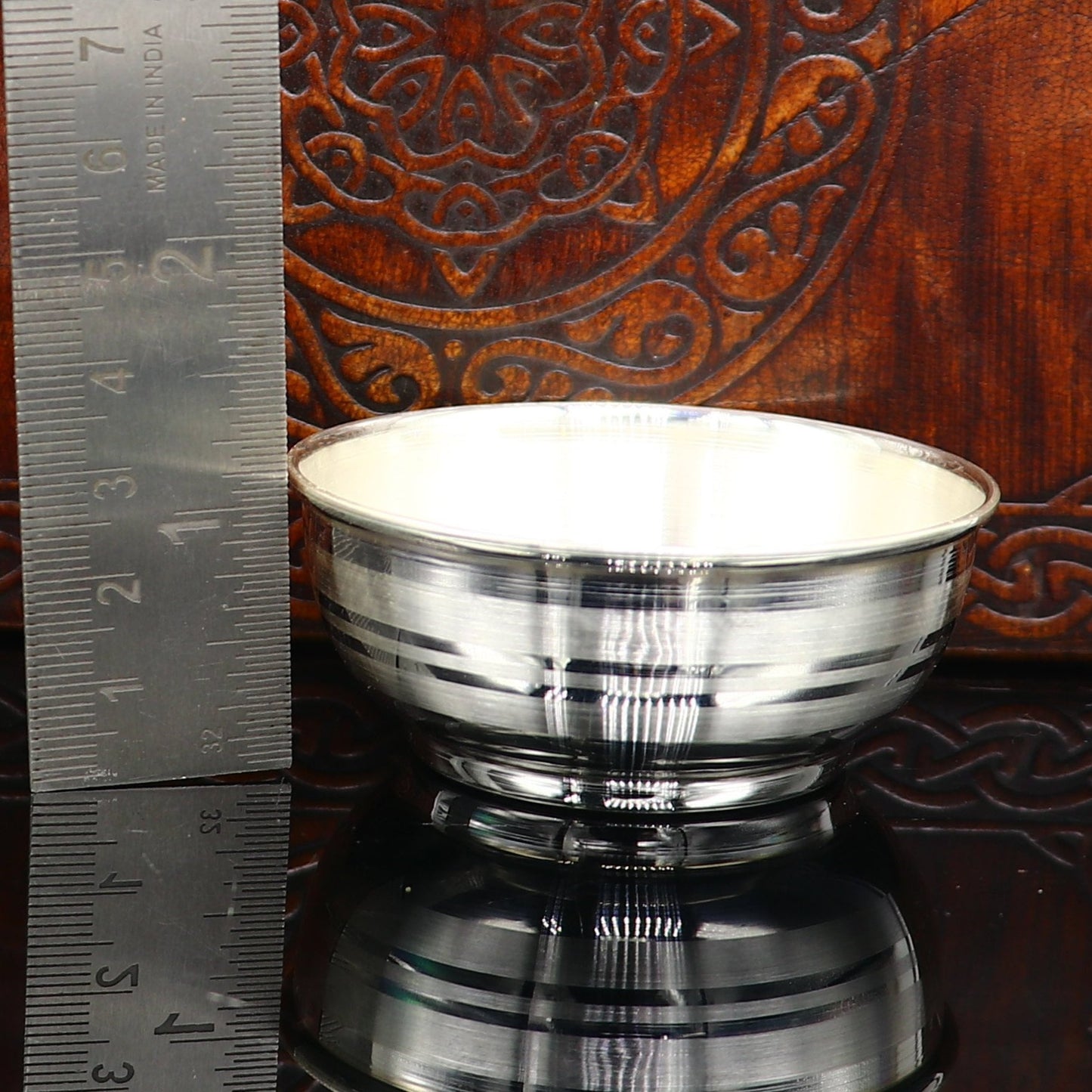 999 fine silver water milk glass and bowl, silver tumbler silver spoon, silver utensils, silver baby set serving food utensils sv199 - TRIBAL ORNAMENTS