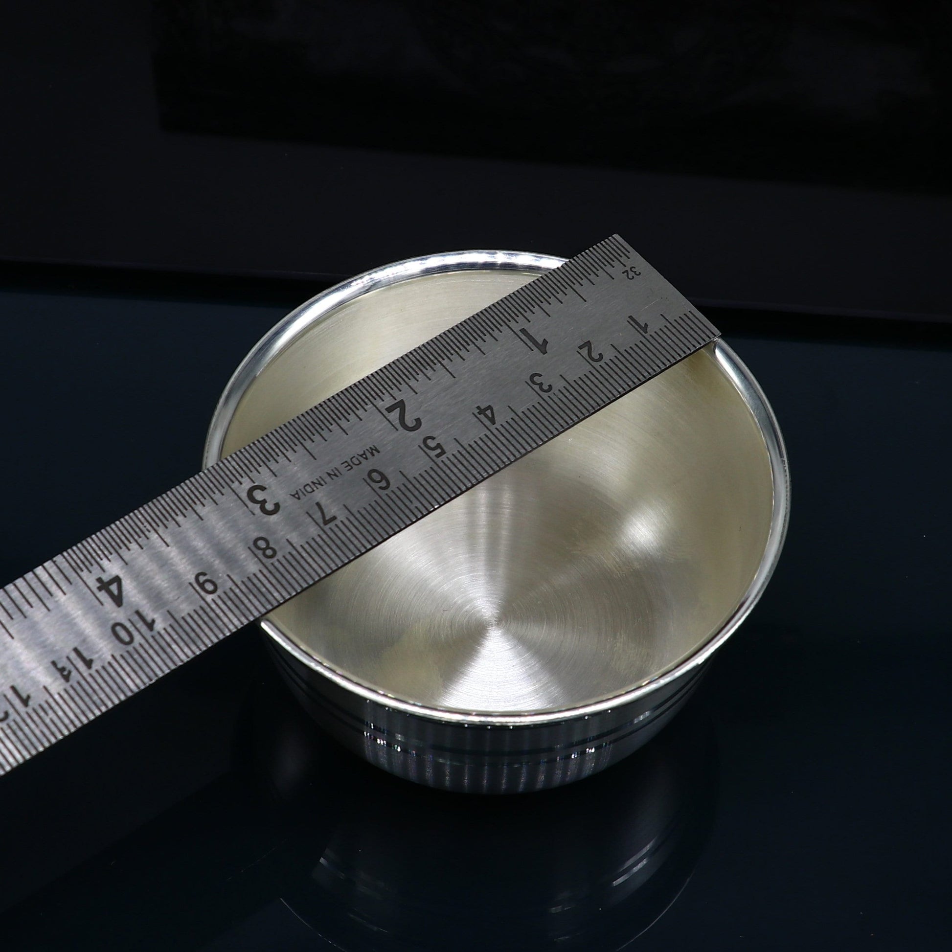 999 fine silver water milk glass and bowl, silver tumbler silver spoon, silver utensils, silver baby set serving food utensils sv200 - TRIBAL ORNAMENTS