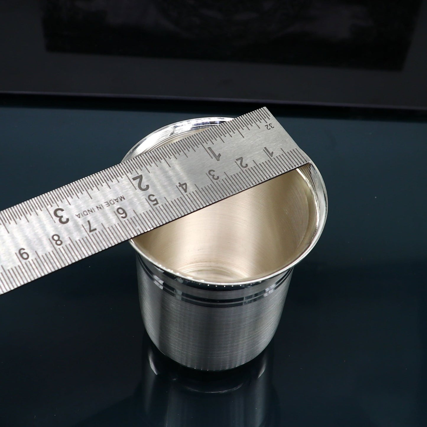 999 fine silver water milk glass and bowl, silver tumbler silver spoon, silver utensils, silver baby set serving food utensils sv200 - TRIBAL ORNAMENTS