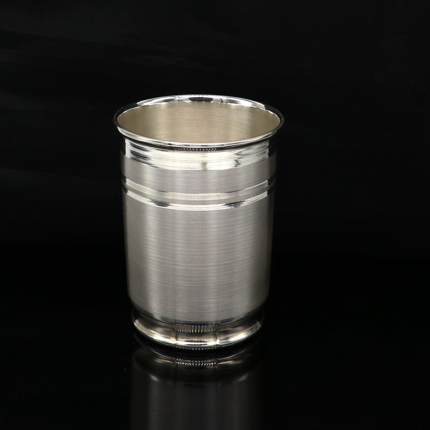 999 fine solid silver handmade water glass or milk tumbler, best baby set, excellent baby gifting utensils, silver healthy article sv122 - TRIBAL ORNAMENTS