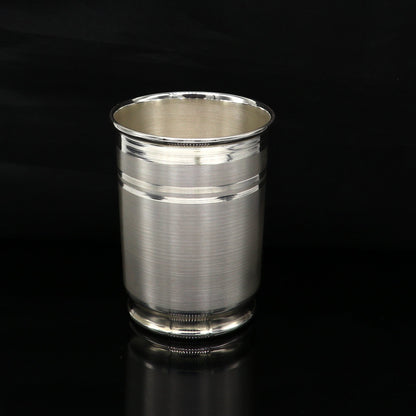999 fine solid silver handmade water glass or milk tumbler, best baby set, excellent baby gifting utensils, silver healthy article sv122 - TRIBAL ORNAMENTS