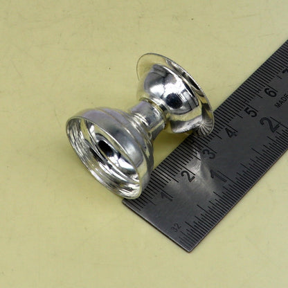 999 pure silver handmade elegant oil lamp, silver home temple utensils, silver diya, deepak, silver vessels, silver art decorative art su082 - TRIBAL ORNAMENTS