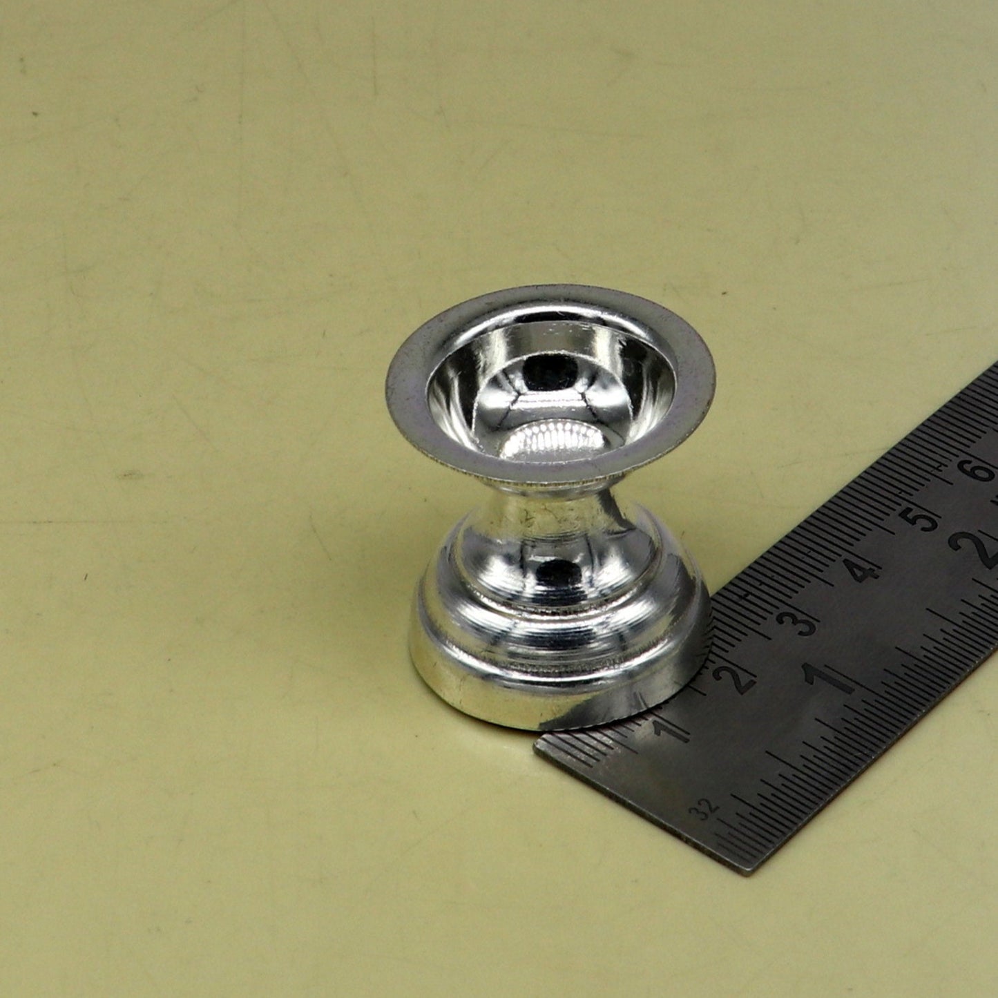 999 pure silver handmade elegant oil lamp, silver home temple utensils, silver diya, deepak, silver vessels, silver art decorative art su082 - TRIBAL ORNAMENTS