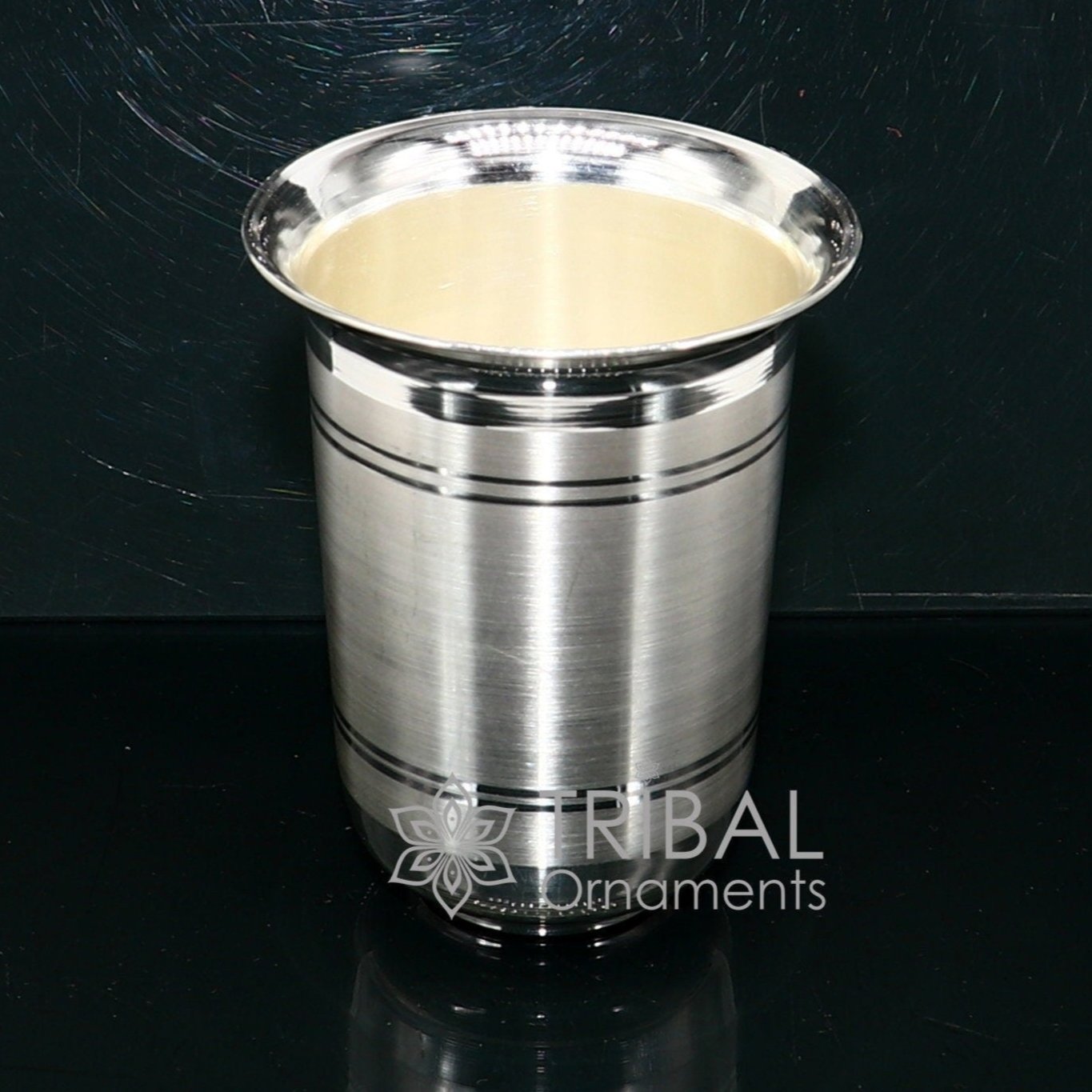 999 pure silver handmade water milk glass tumbler, all sizes silver tumbler, silver baby food dining flask, silver utensils gift sv273 - TRIBAL ORNAMENTS