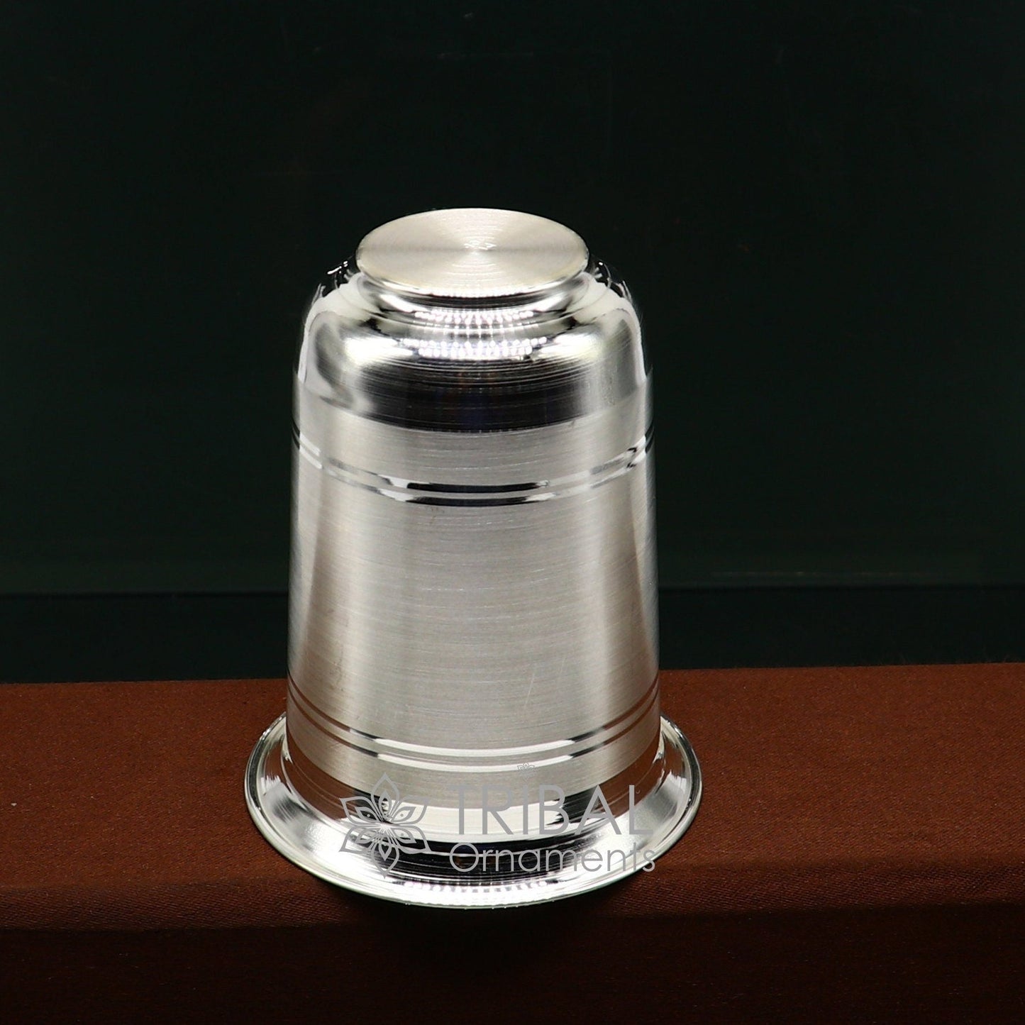 999 pure silver handmade water milk glass tumbler, all sizes silver tumbler, silver baby food dining flask, silver utensils gift sv273 - TRIBAL ORNAMENTS