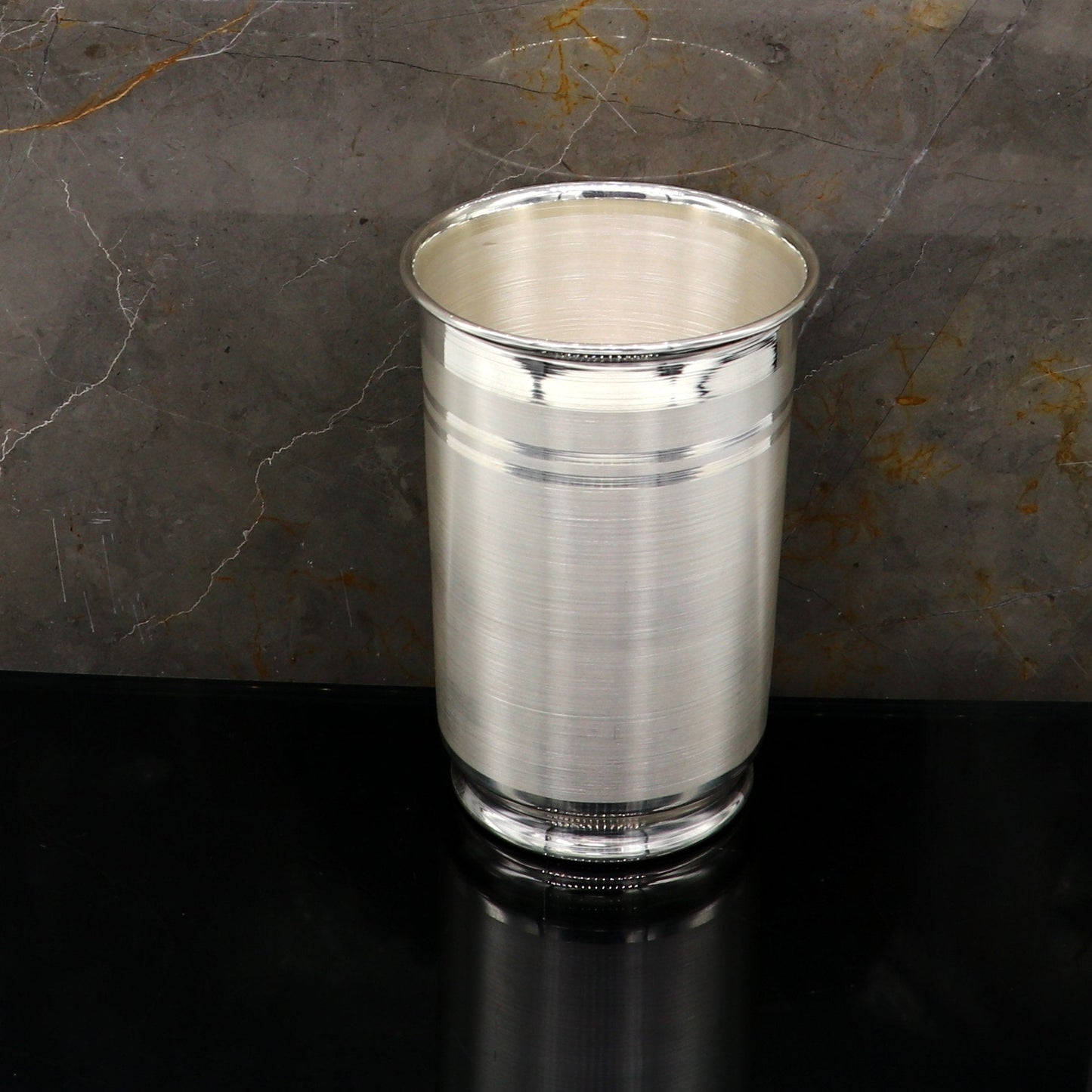 999 pure solid silver handmade 4 inches water glass/milk tumbler, best baby set, excellent baby gifting utensils, silver article sv124 - TRIBAL ORNAMENTS