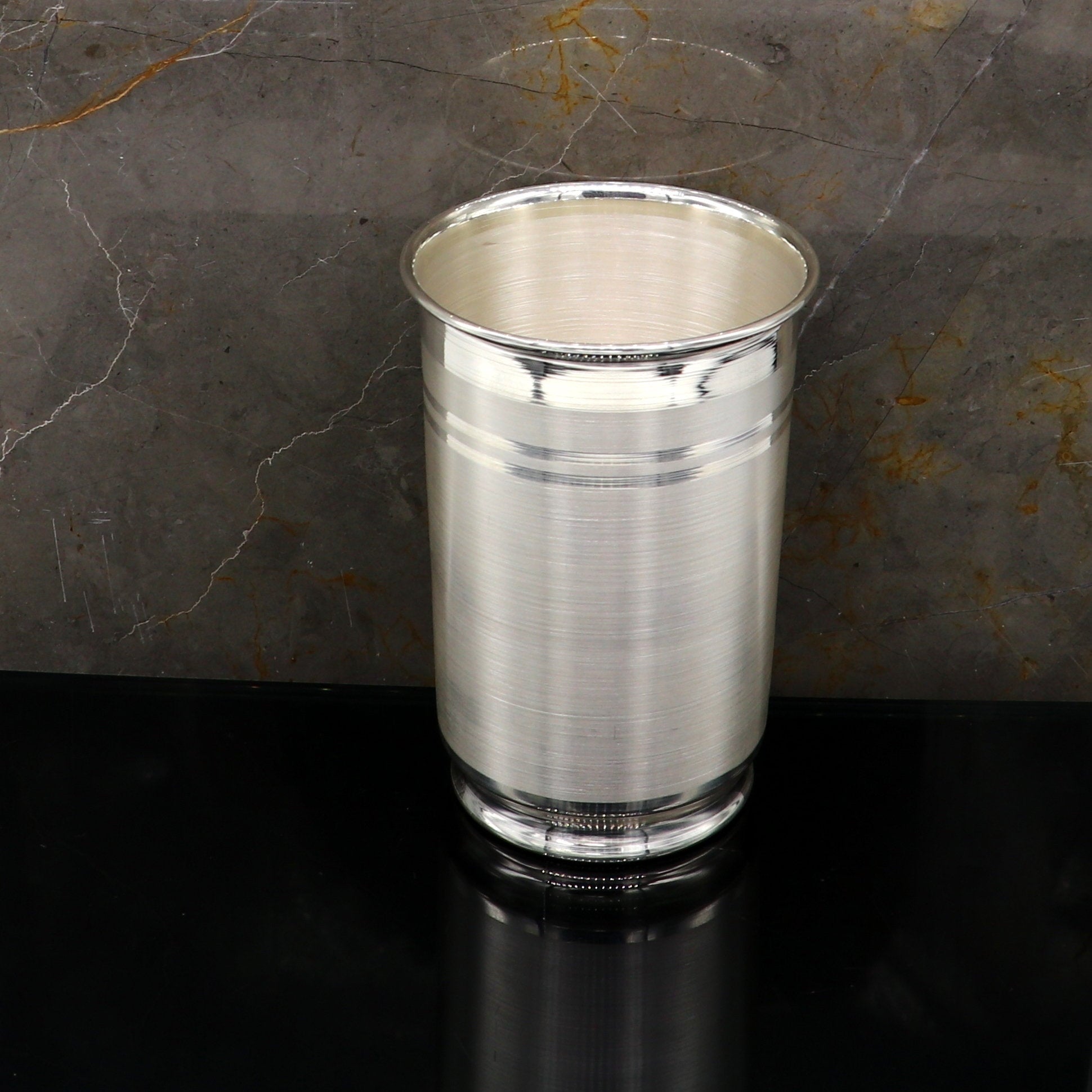 999 pure solid silver handmade 4 inches water glass/milk tumbler, best baby set, excellent baby gifting utensils, silver article sv124 - TRIBAL ORNAMENTS