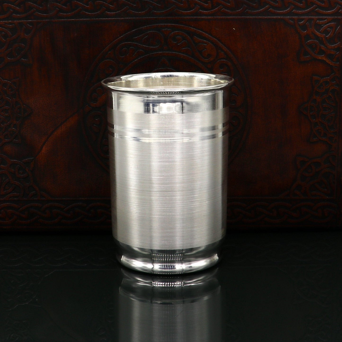 999 pure solid silver handmade water glass or milk tumbler, best silver baby food art, excellent baby gifting utensils, silver article sv123 - TRIBAL ORNAMENTS