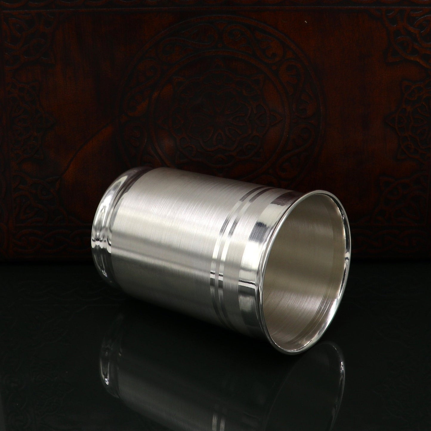 999 pure solid silver handmade water glass or milk tumbler, best silver baby food art, excellent baby gifting utensils, silver article sv123 - TRIBAL ORNAMENTS