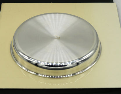 999 pure sterling silver handmade solid silver plate or tray, silver has antibacterial properties, stay healthy, silver gifting vessels sv62 - TRIBAL ORNAMENTS