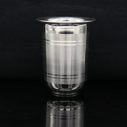 999 silver baby glass set, water/milk Glass tumbler, best gifting silver vodka glass, wine glass set, baby feeding utensils, best gift sv136 - TRIBAL ORNAMENTS