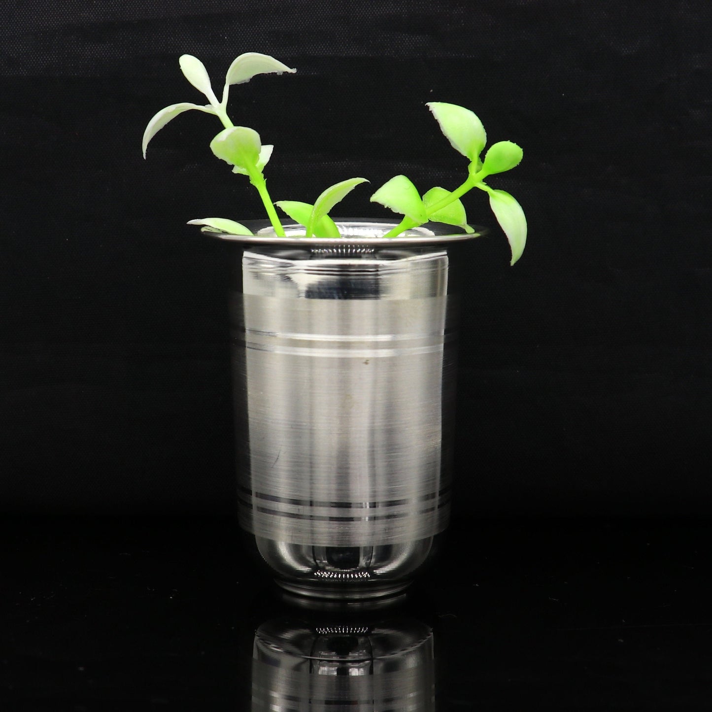 999 silver baby glass set, water/milk Glass tumbler, best gifting silver vodka glass, wine glass set, baby feeding utensils, best gift sv136 - TRIBAL ORNAMENTS