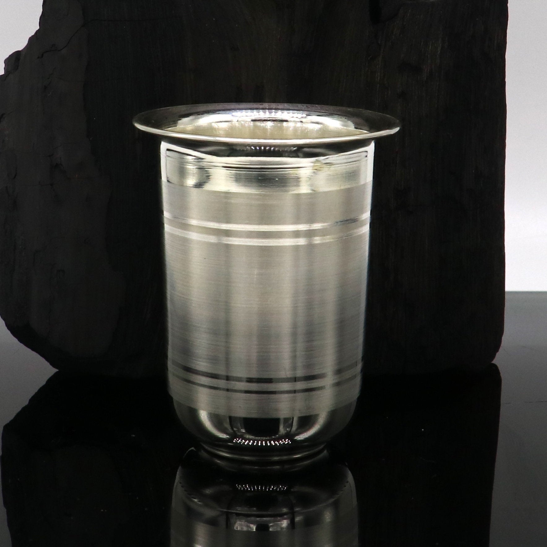 999 silver baby glass set, water/milk Glass tumbler, best gifting silver vodka glass, wine glass set, baby feeding utensils, best gift sv136 - TRIBAL ORNAMENTS