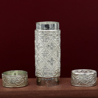 Amazing 925 fine solid silver handmade small tobacco box, fennel box, storage box silver utensils, silver box, men's accessories stb357 - TRIBAL ORNAMENTS