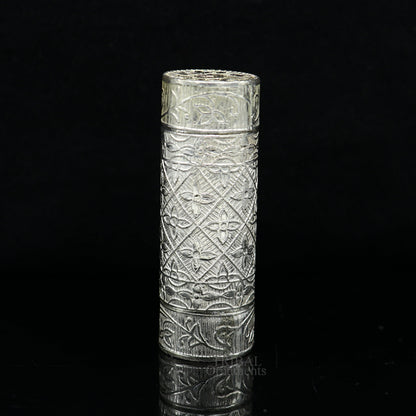 Amazing 925 fine solid silver handmade small tobacco box, fennel box, storage box silver utensils, silver box, men's accessories stb357 - TRIBAL ORNAMENTS