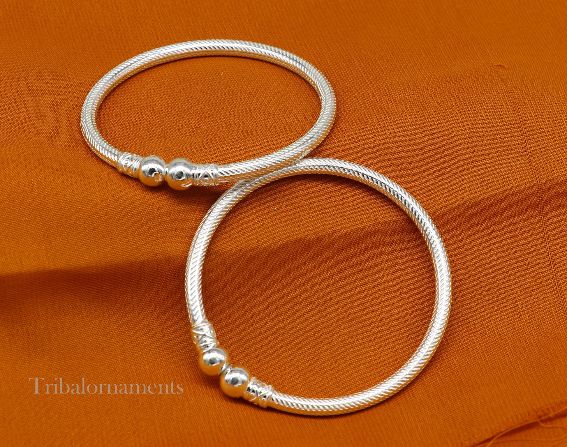 Amazing design Sterling silver bangle bracelet kangan chudi, excellent customized design bangle kada gift tribal kada jewelry nba220 - TRIBAL ORNAMENTS