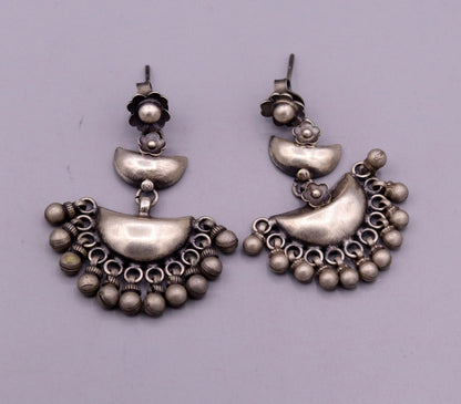 Amazing drop dangle vintage antique design handmade 925 sterling silver stud earrings belly dance customized  jewelry girls women's s312 - TRIBAL ORNAMENTS