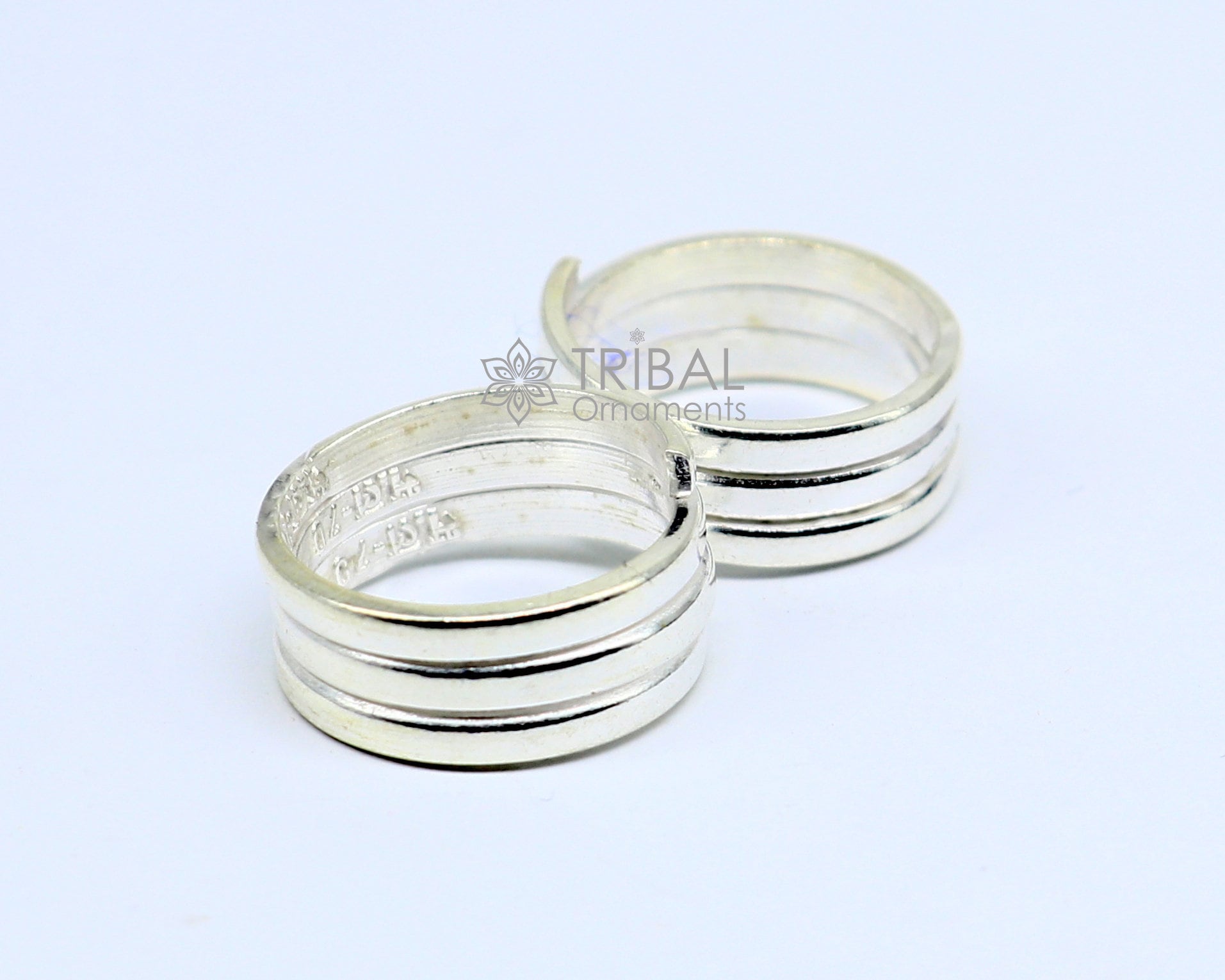 Amazing ethnic style handmade solid silver spiral design toe rings pair, excellent tribal customized belly dance hippie & boho jewelry ntr83 - TRIBAL ORNAMENTS