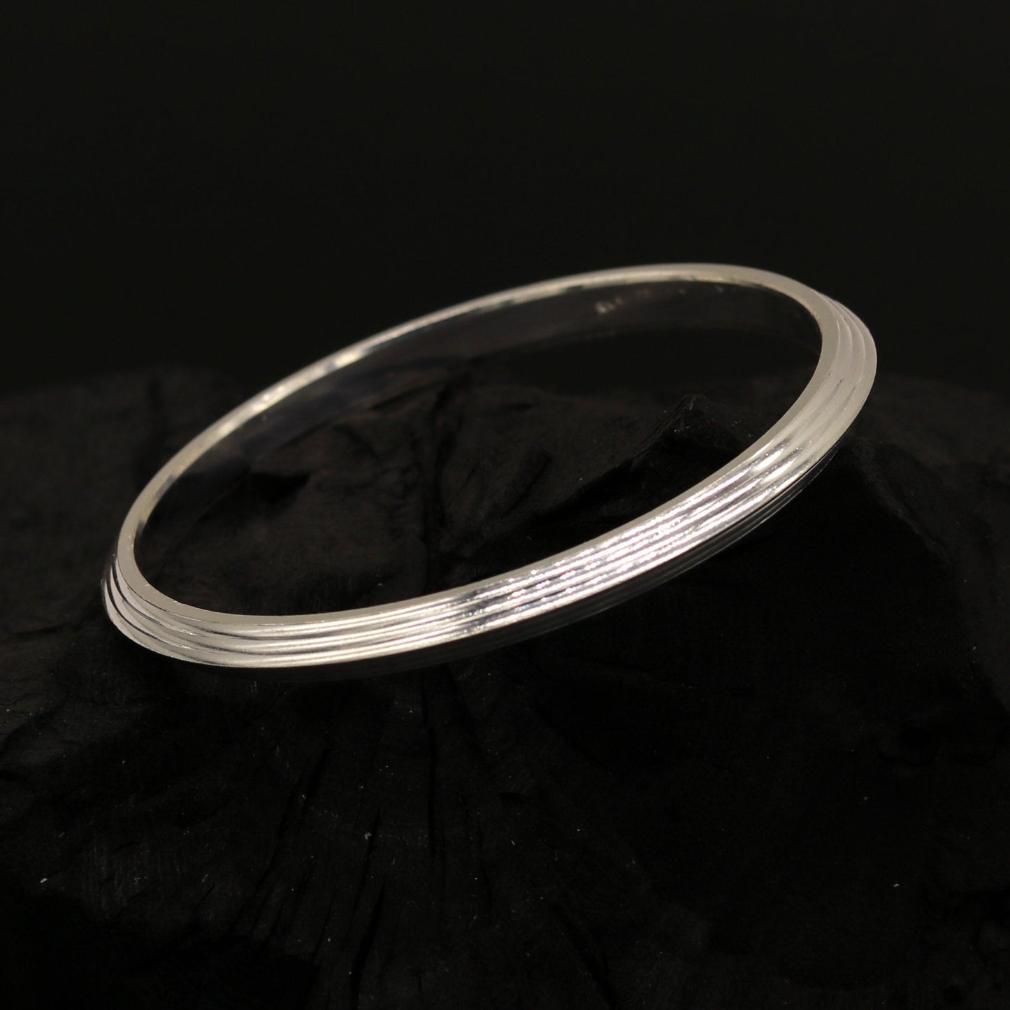 Amazing punjabi sikkha solid silver kada bangle bracelet, excellent customized gifting personalized jewelry, daily use unisex jewelry nsk310 - TRIBAL ORNAMENTS