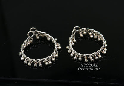 Small Lord Krishna anklet with intricate tribal design, featuring Laddu Gopala motif, crafted by Tribal Ornaments.
