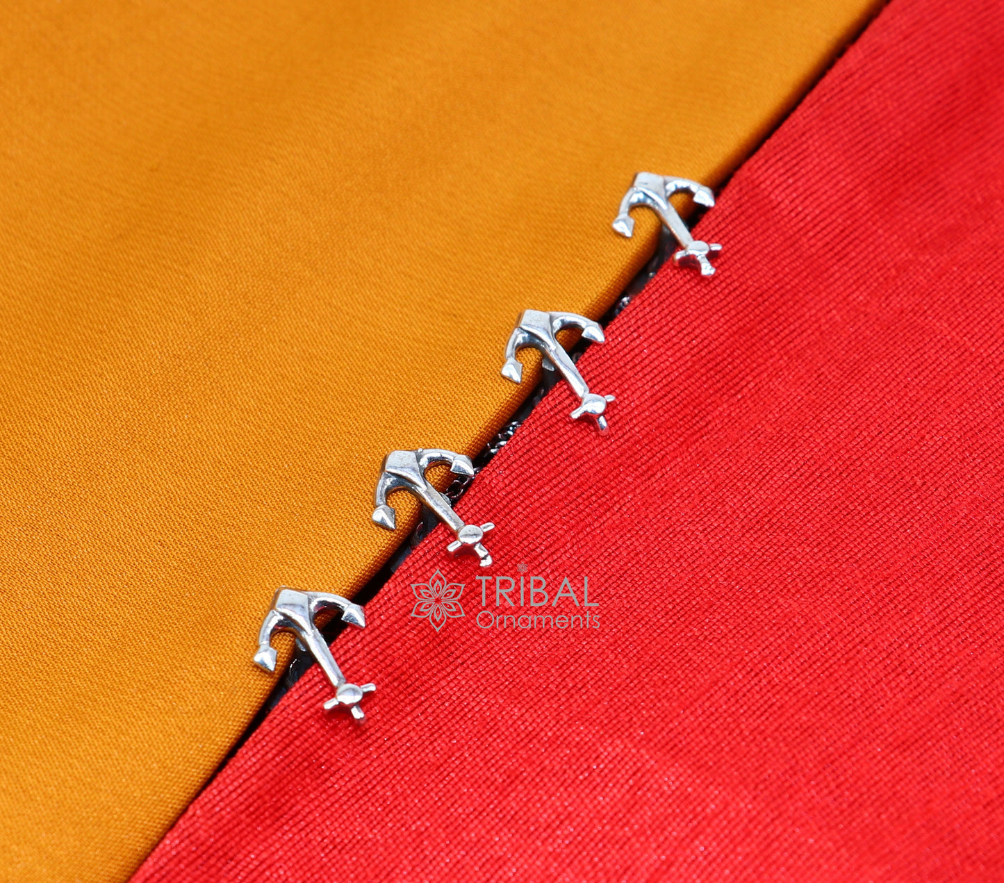Anchor symbol 925 Sterling silver handmade gorgeous high-quality buttons or cufflinks for kurtas, best gifting jewelry btn53 - TRIBAL ORNAMENTS