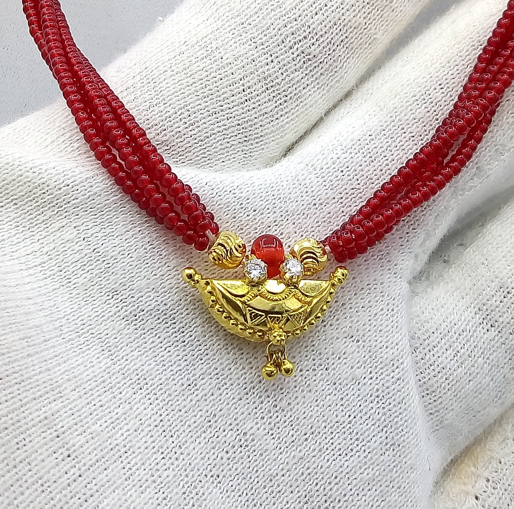 Awesome 20karat yellow gold amulet pendant excellent stylish jewelry for girl's women's from tribal Rajasthan india - TRIBAL ORNAMENTS