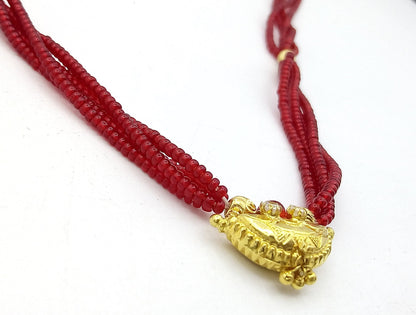 Awesome 20karat yellow gold amulet pendant excellent stylish jewelry for girl's women's from tribal Rajasthan india - TRIBAL ORNAMENTS
