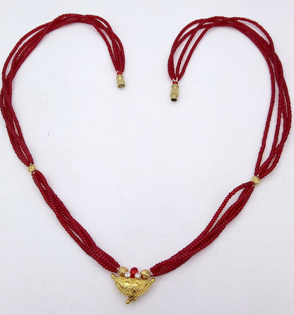 Awesome 20karat yellow gold amulet pendant excellent stylish jewelry for girl's women's from tribal Rajasthan india - TRIBAL ORNAMENTS