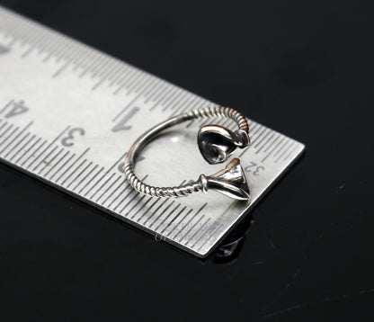 Brides jewelry 925 sterling silver handcrafted unique design vintage ethnic design toe ring for girl's women's ethnic tribal jewelry ytr29 - TRIBAL ORNAMENTS