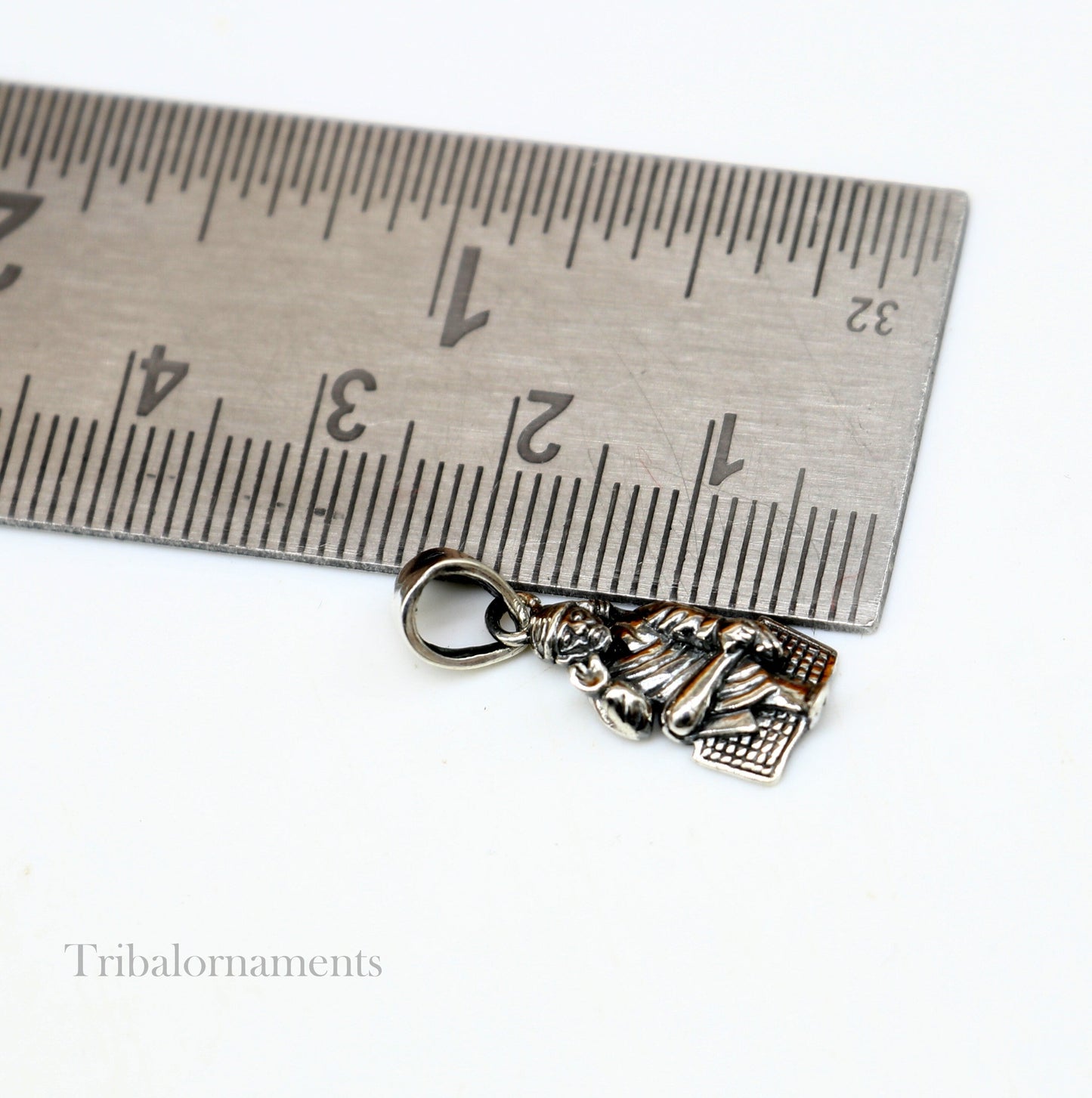 Divine 925 sterling silver handmade Indian idol Sai Baba pendant, amazing blessing pendant locket personalized jewelry tribal jewelry ssp976 - TRIBAL ORNAMENTS