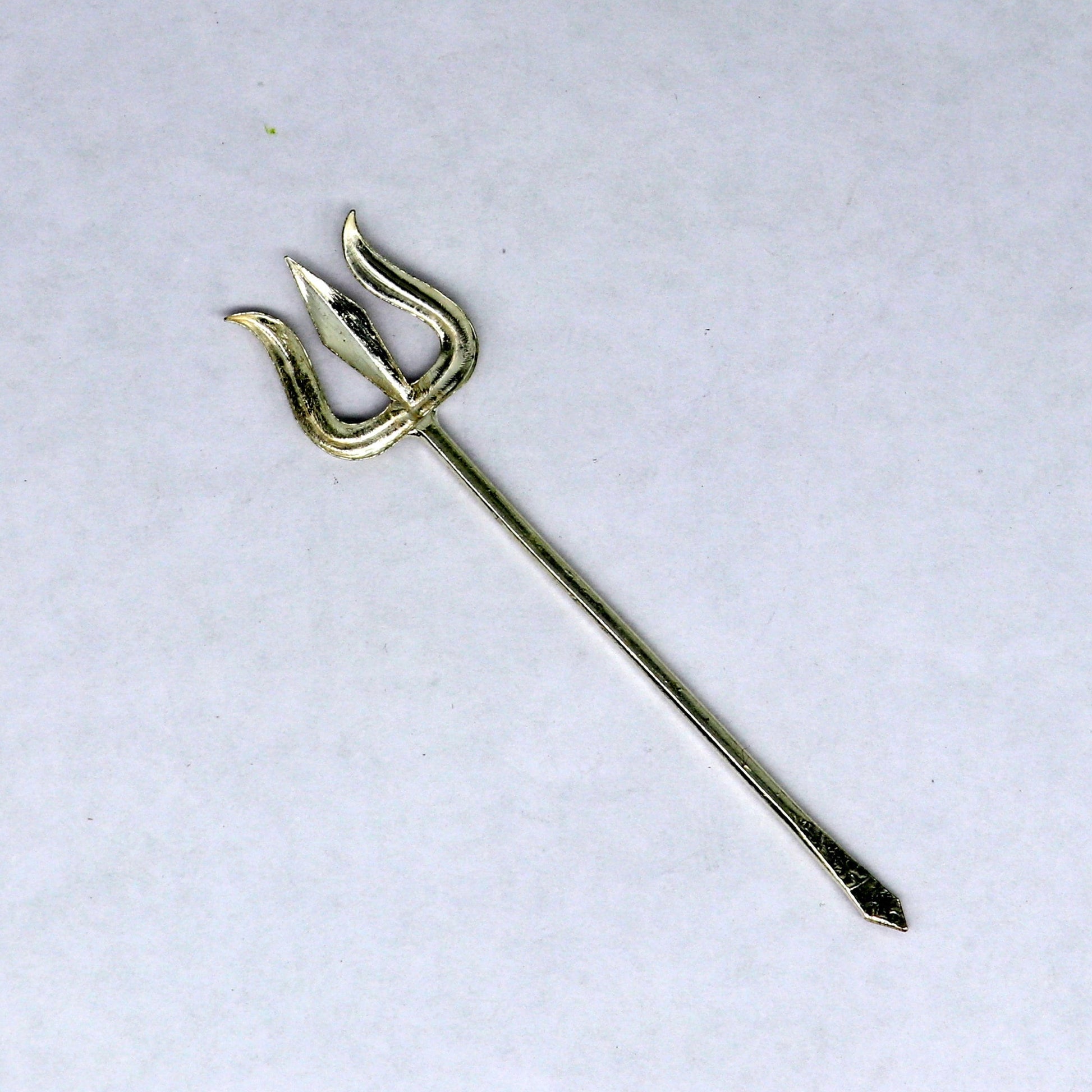 Divine Lord shiva Trident, Solid sterling silver Trishul puja article utensils, goddess trishul trident , god accessories  from india su343 - TRIBAL ORNAMENTS