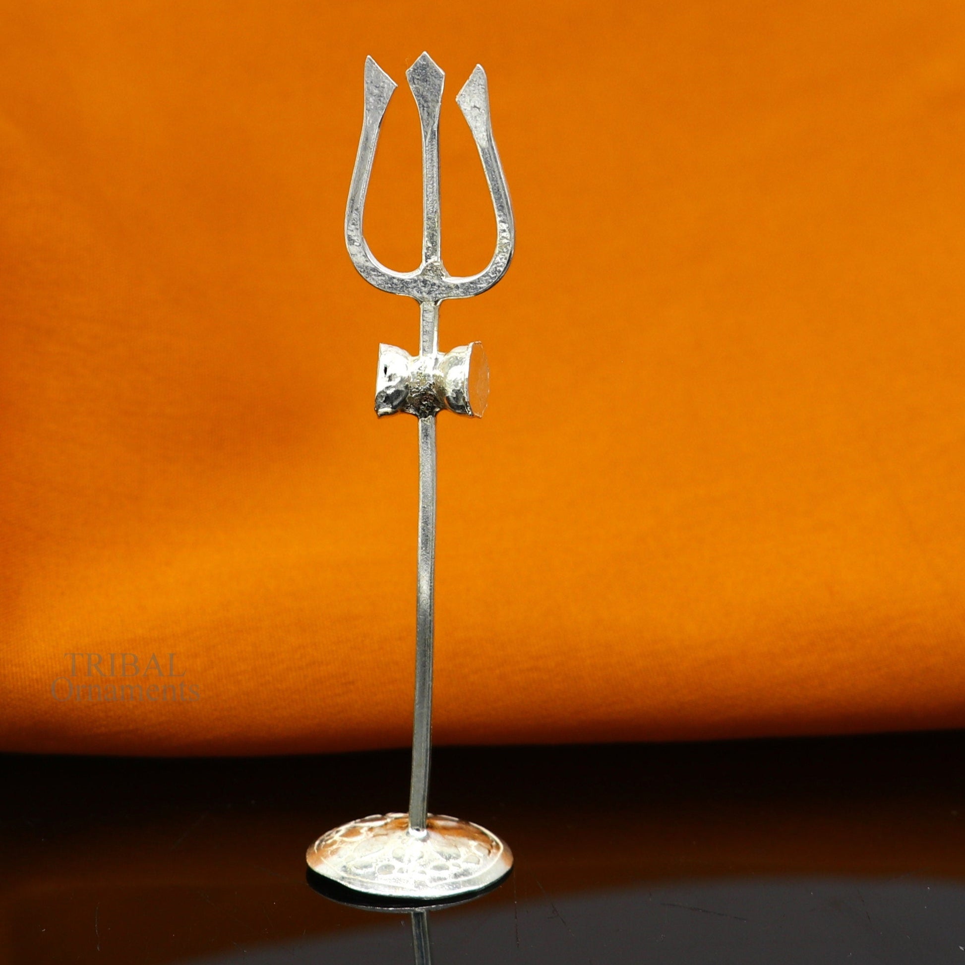 Divine Lord shiva Trident, Solid sterling silver Trishul puja article utensils, shiva trishul trident , god accessories  from india su693 - TRIBAL ORNAMENTS