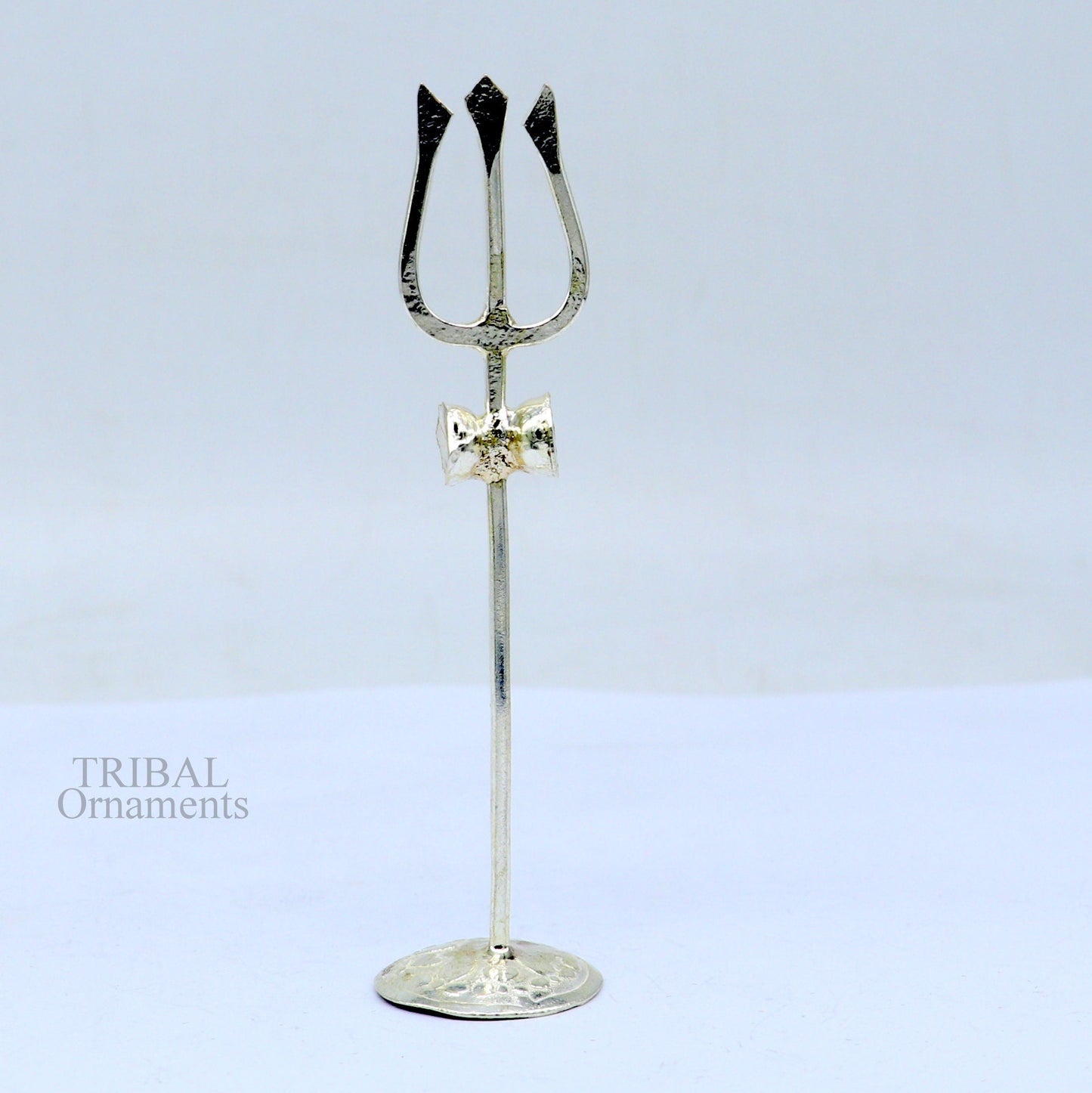 Divine Lord shiva Trident, Solid sterling silver Trishul puja article utensils, shiva trishul trident , god accessories  from india su693 - TRIBAL ORNAMENTS