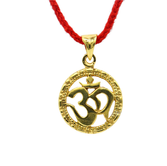 Divine  matra pendant 925 sterling silver handmade OM 'AUM' pendant, amazing stylish unisex pendant locket  gold polished jewelry nsp606 - TRIBAL ORNAMENTS