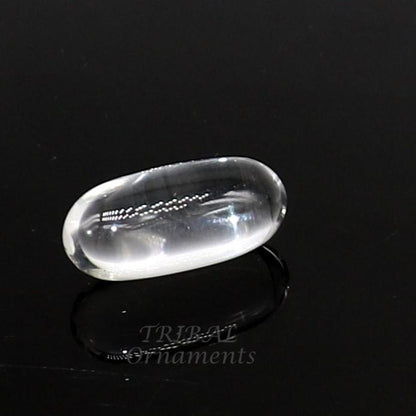 Divine Natural sphatik crystal stone divine lord shiva lingam statue, amazing sphatik lingam puja article for wealth and prosperity stna25 - TRIBAL ORNAMENTS