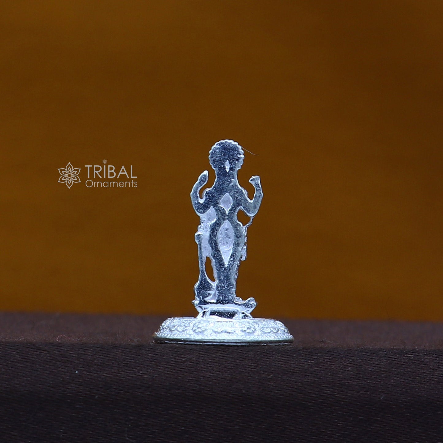 Divine sterling silver handmade Lord Vishnu Standing statue or Narayana figurine Murti , amazing Stunning puja worshipping  figurine art758 - TRIBAL ORNAMENTS