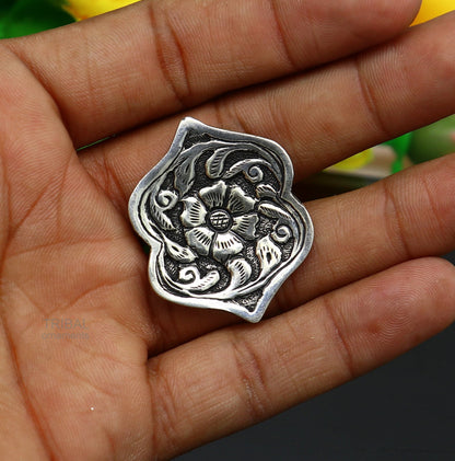 Elegant Vintage design wedding style 925 sterling silver chitai work adjustable ring band, best brides gifting tribal ethnic jewelry sr306 - TRIBAL ORNAMENTS