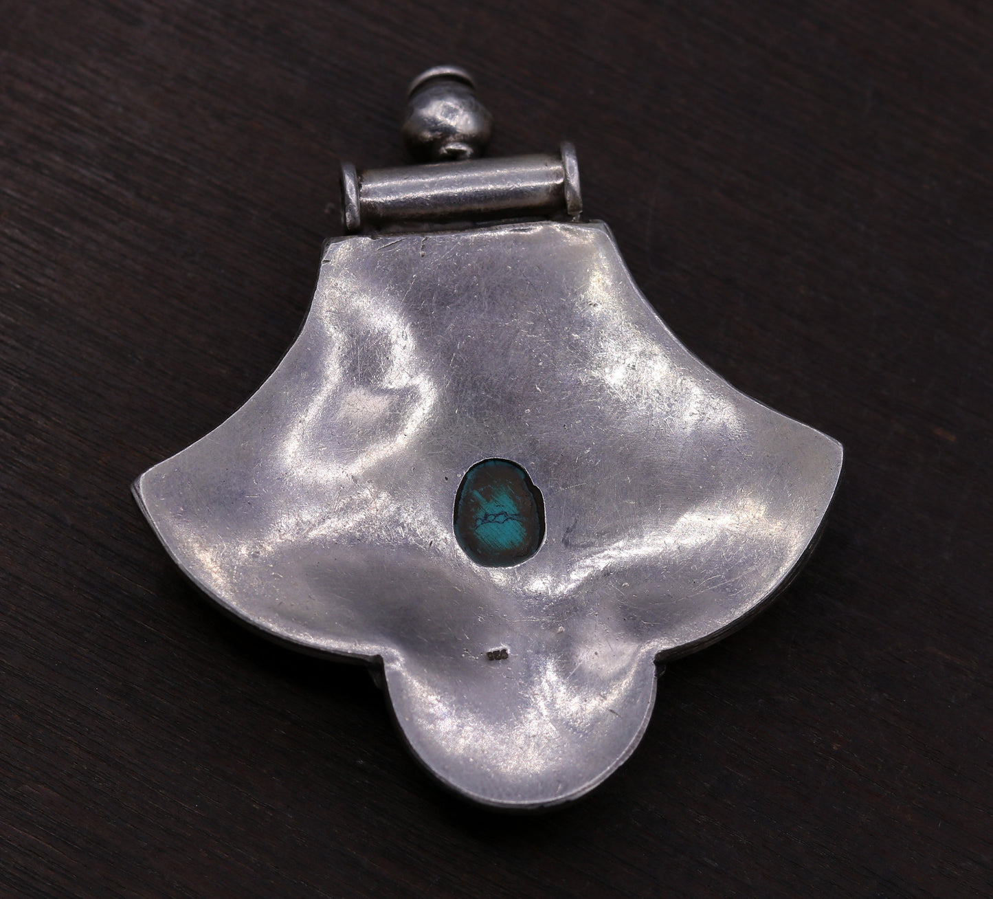 Excellent turquoise stone 925 sterling silver fabulous antique stylish pendant pretty attractive tribal jewelry from india nsp243 - TRIBAL ORNAMENTS