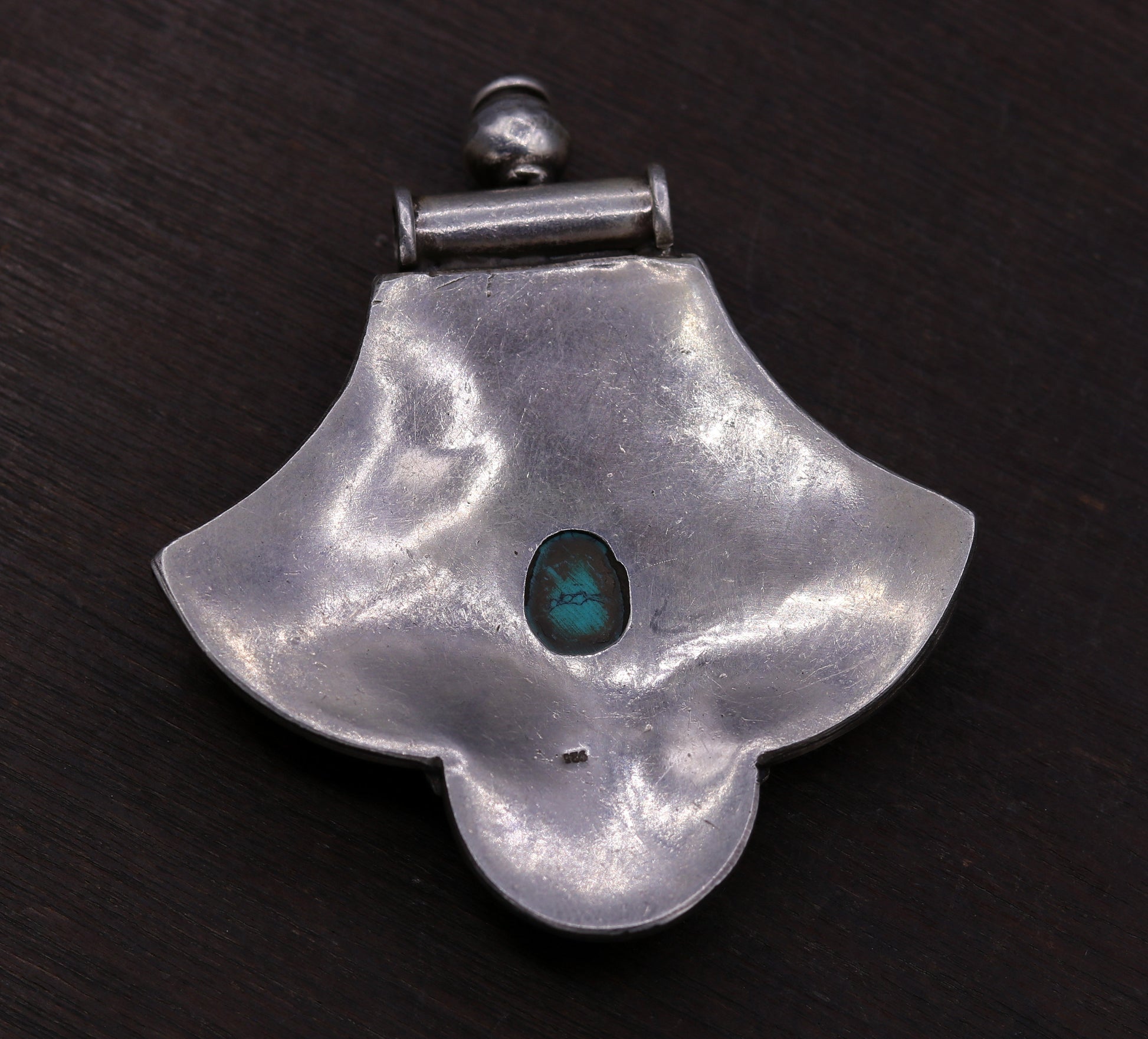 Excellent turquoise stone 925 sterling silver fabulous antique stylish pendant pretty attractive tribal jewelry from india nsp243 - TRIBAL ORNAMENTS