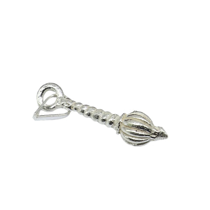 925 sterling silver Hanuman Gota gada design unisex pendant jewelry by TRIBAL ORNAMENTS, featuring intricate traditional motifs.