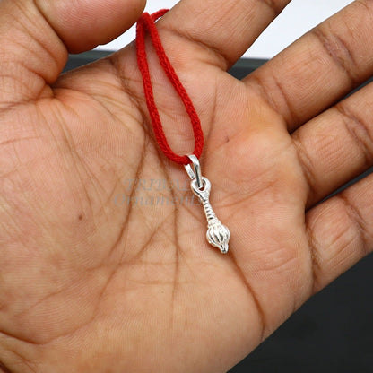 925 sterling silver Hanuman Gota Gada Sakha unisex pendant jewelry with tribal design, crafted by TRIBAL ORNAMENTS.