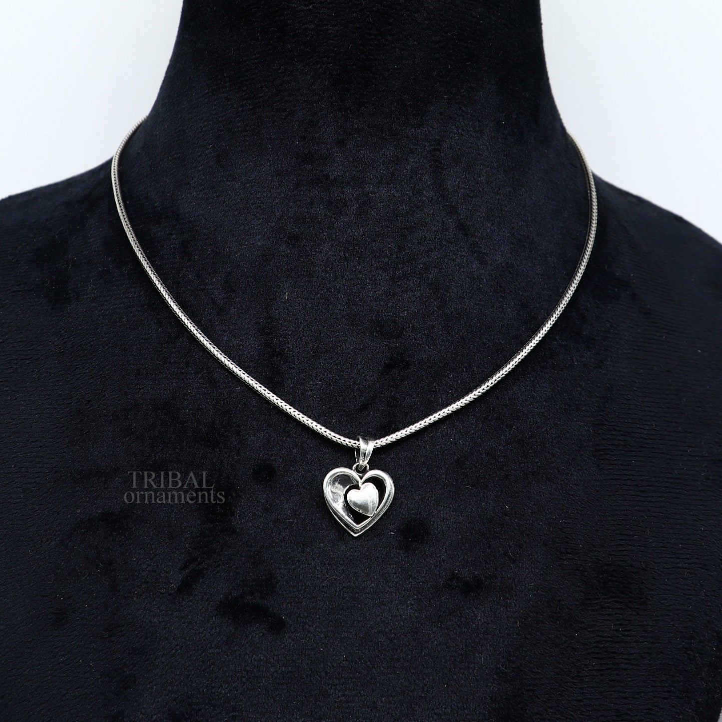 Exclusive design solid 925 sterling silver heart pendant, excellent unique design stylish unisex personalized gift pendant jewelry ssp1433 - TRIBAL ORNAMENTS