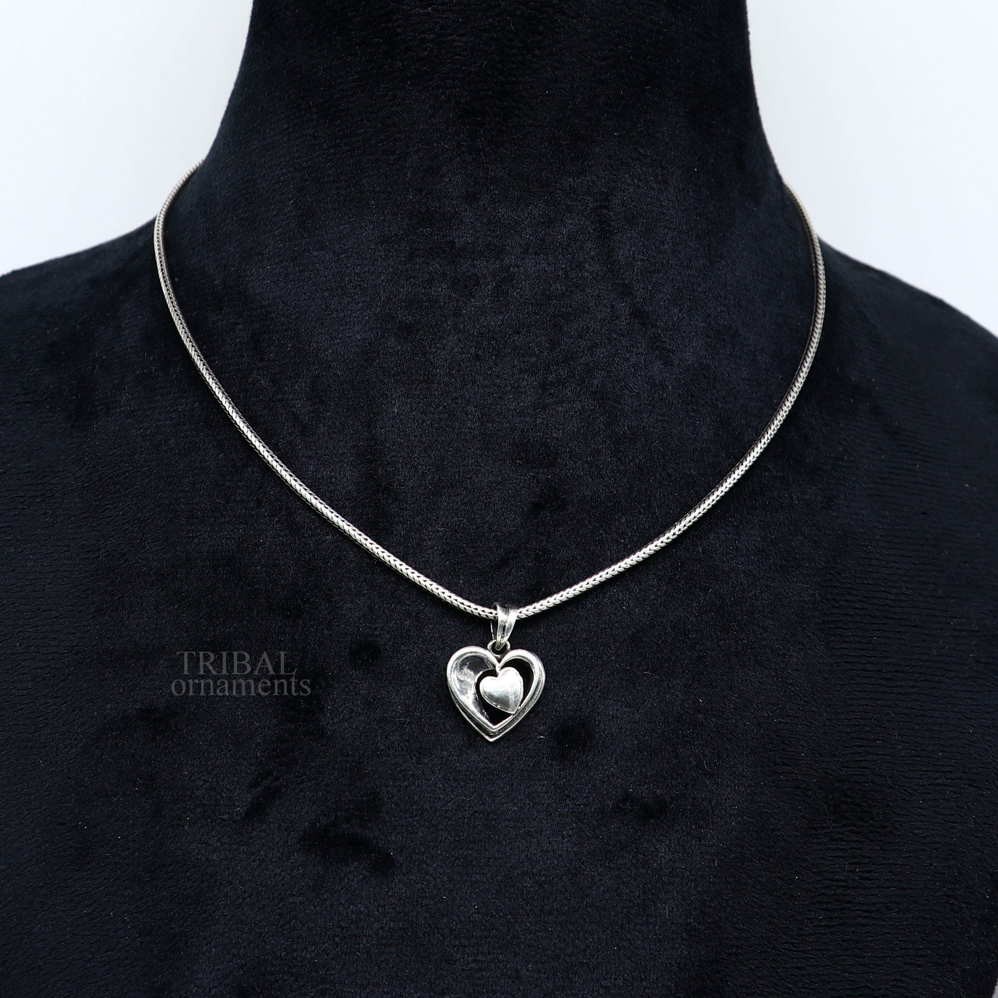 Exclusive design solid 925 sterling silver heart pendant, excellent unique design stylish unisex personalized gift pendant jewelry ssp1433 - TRIBAL ORNAMENTS
